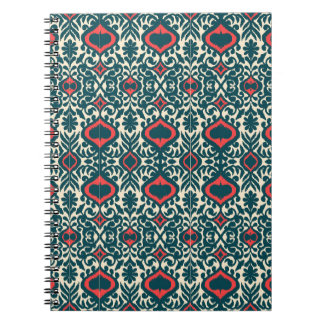 Ikat Intrigue: Oriental Vintage Damask Anteckningsbok