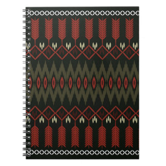 Ikat Mönster: Geometric Ethnic Ornament Anteckningsbok