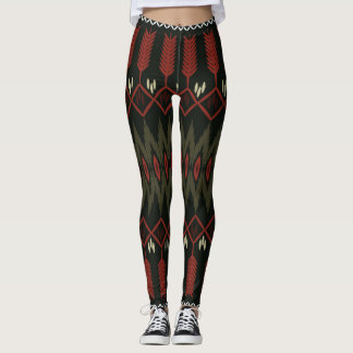 Ikat Mönster: Geometric Ethnic Ornament Leggings