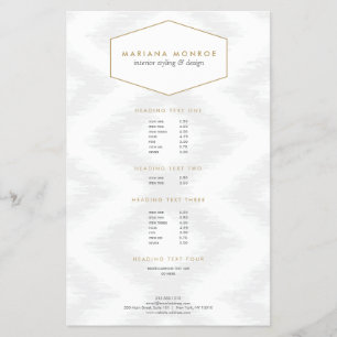 Ikat Mönster i Grått Designer Flyer