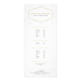 Ikat Mönster i Grått Designer-rackkort Reklamkort