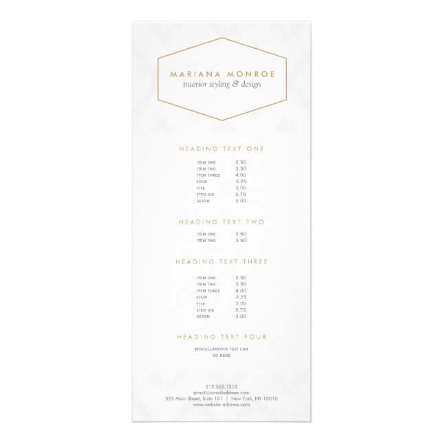 Ikat Mönster i Grått Designer-rackkort Reklamkort (Framsidan)