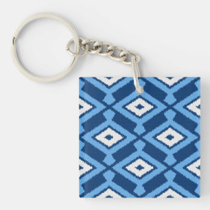 Ikat Mönster - Indigo och Denim Blue
