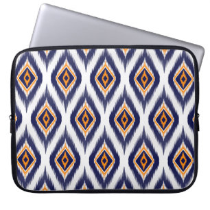 Ikat mönster textilvävnad etnisk stammotif morsa laptop fodral