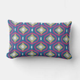 Ikat Series Ogee Light Blue Lumbarkudde