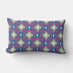 Ikat Series Ogee Light Blue Lumbarkudde