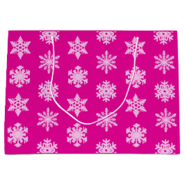 Ikat Snöflingor - Fuchsia och isens rosa