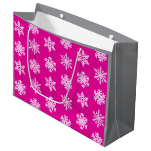 Ikat Snöflingor - Fuchsia och isrosa