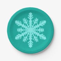 Ikat Snowflake - Turquise och aqua