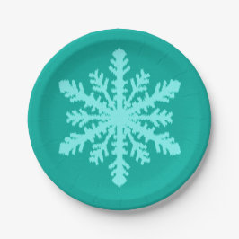 Ikat Snowflake - Turquise och aqua