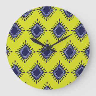 Ikat Tribal: Snyggt Modern Mönster. Stor Klocka