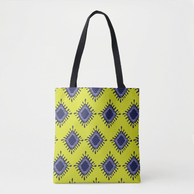 Ikat Tribal: Snyggt Modern Mönster. Tygkasse (Framsida)
