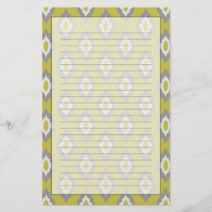 Ikat vintagemönster brevpapper