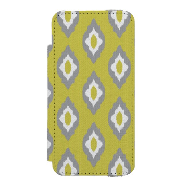 Ikat vintagemönster incipio iPhone wallet skal (Folio Framsidan)