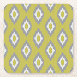 Ikat vintagemönster underlägg papper kvadrat