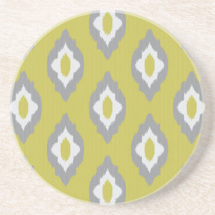 Ikat vintagemönster underlägg sandsten