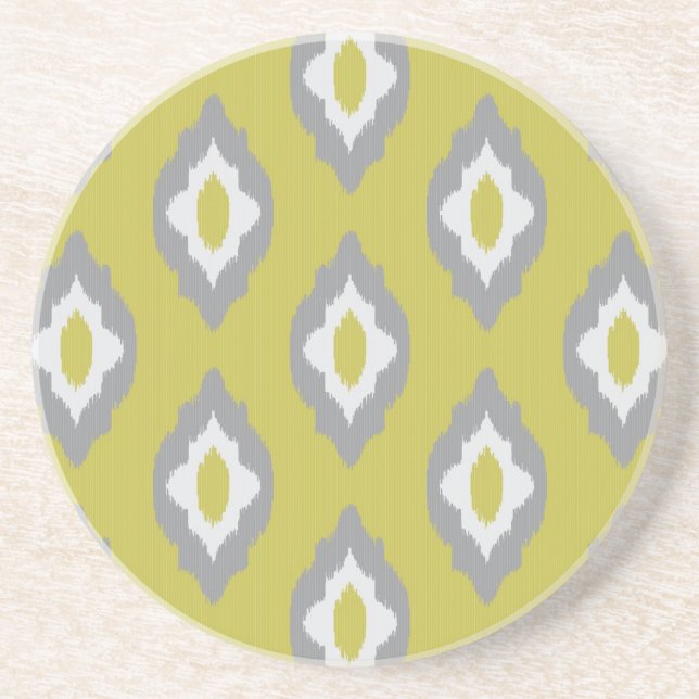Ikat vintagemönster underlägg sandsten (Framsidan)