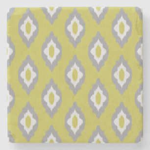Ikat vintagemönster underlägg sten
