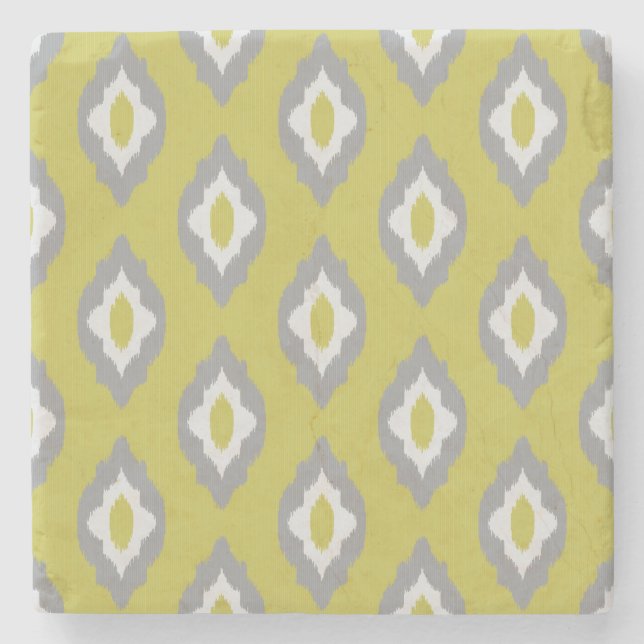 Ikat vintagemönster underlägg sten (Framsidan)