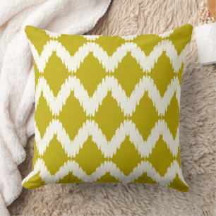 iKat Zig Zag Chartreuse och Ivory Design Pillow Kudde