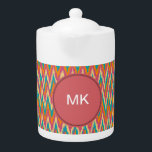 iKat Zigzag Design Spice Färg<br><div class="desc">Färg från kulinariska inspirationer, som kombinerar kryddigt färg med färskskuggor. Effekten tröstar men innehåller fortfarande påsar av oväntat färg för att väcka paletten. Spicy coral, melon brandy, cinnamon Apple, dammig rosa och bakad tegel står emot konst och omogen grönt banan. Vi har lämnat allt bilder som används i det här...</div>
