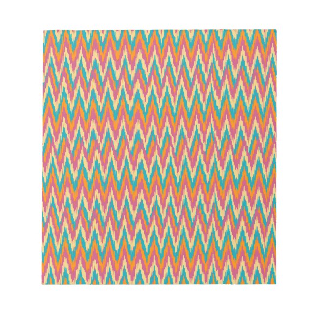 iKat Zigzag Design Spice Färg Anteckningsblock (Framsida)