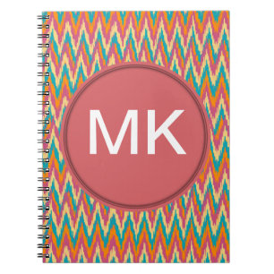 iKat Zigzag Design Spice Färg Anteckningsbok