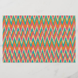 iKat Zigzag Design Spice Färg Brevpapper