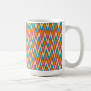 iKat Zigzag Design Spice Färg Kaffemugg