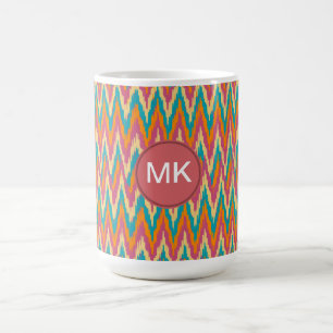 iKat Zigzag Design Spice Färg Kaffemugg
