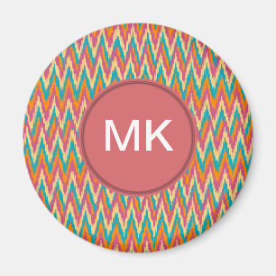 iKat Zigzag Design Spice Färg Magnet