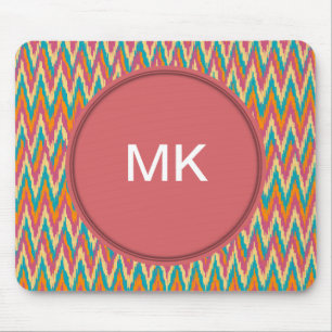 iKat Zigzag Design Spice Färg Musmatta
