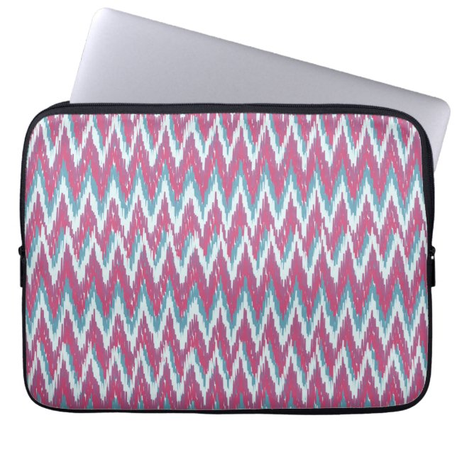 ikat zigzag, effekt12.ai laptop fodral (Framsidan)