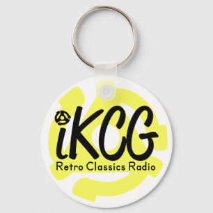 iKCGlogotyp med 45 adapter Keychain Nyckelring