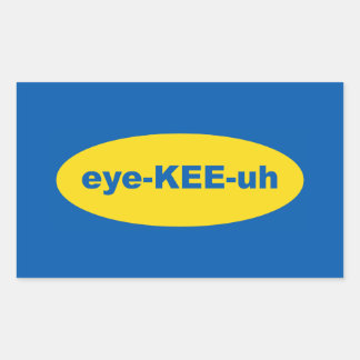 IKEA Logotyp Konst Rektangulärt Klistermärke