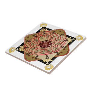 Ikea Matta Red Swirl Tile Kakelplatta