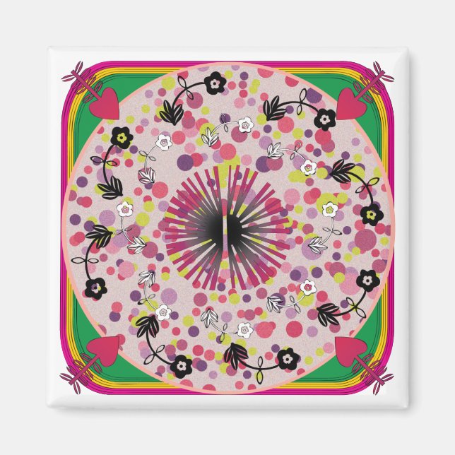 Ikea Matta Rosa Circle Magnet (Framsidan)
