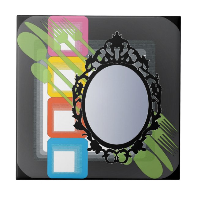 Ikea Spegel Mod Tile Kakelplatta (Framsidan)