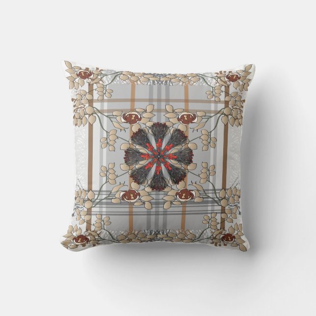 Ikea Throws Plade Brown Pillow Kudde (Framsida)
