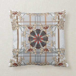 Ikea Throws Plade Brown Pillow Kudde