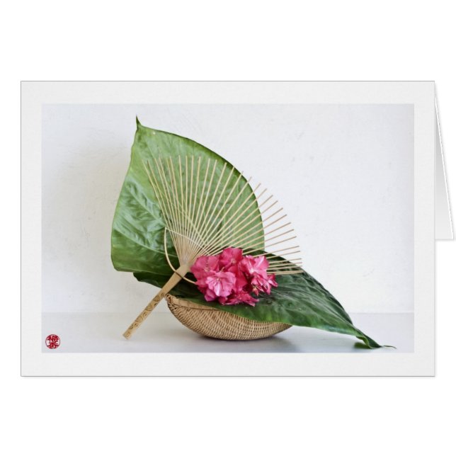 Ikebana-054 Hälsningskort (Framsidan Horizontal)