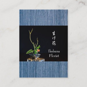 Ikebana blomsterhandlare visitkort