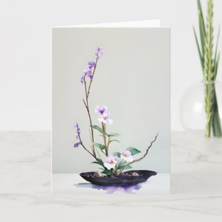 Ikebana i Lila Kort