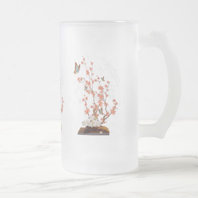 Ikebana visning frostat ölglas (Höger)
