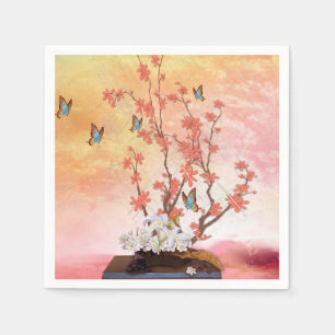 Ikebana visning pappersservett