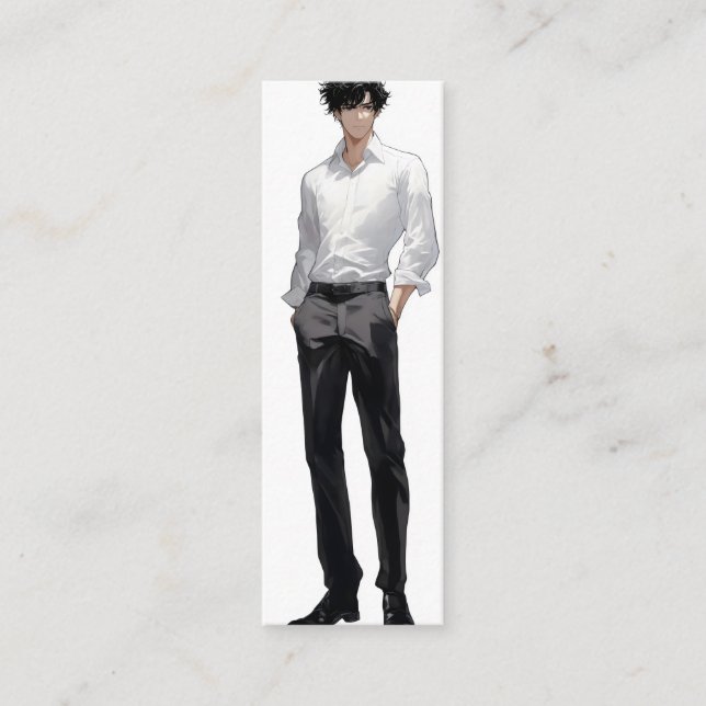 Ikemen Anime Man Mini Visitkort (Framsida)