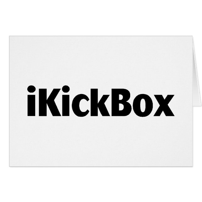 iKickBox Hälsningskort (Framsidan Horizontal)