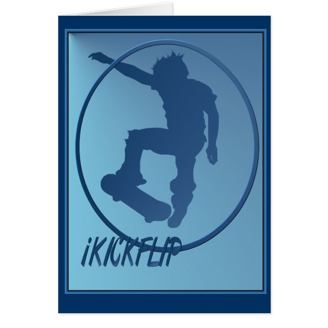 iKICKFLIP inramat kort (Framsidan)