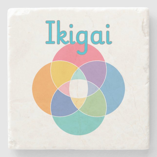 Ikigai Stenunderlägg (Framsidan)