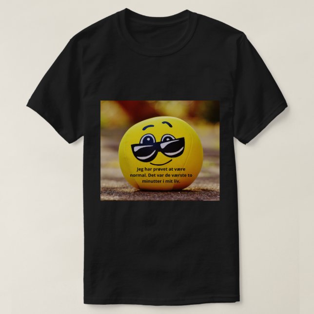 ikke normal t shirt (Design framsida)